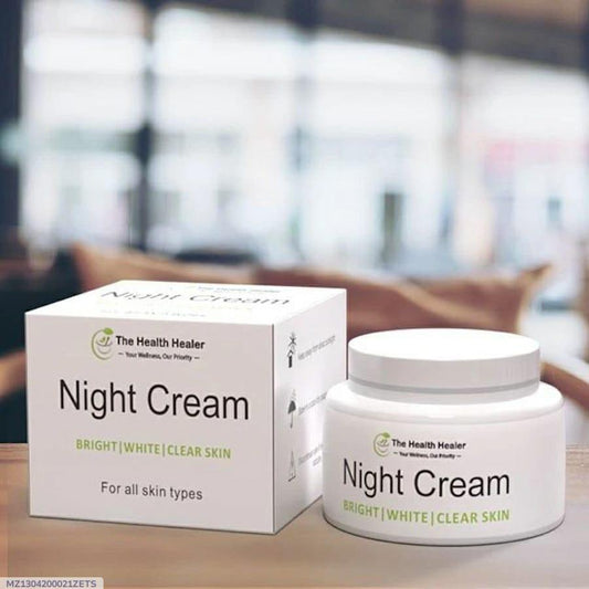 Night Cream for Bright White Clear Skin All Types
