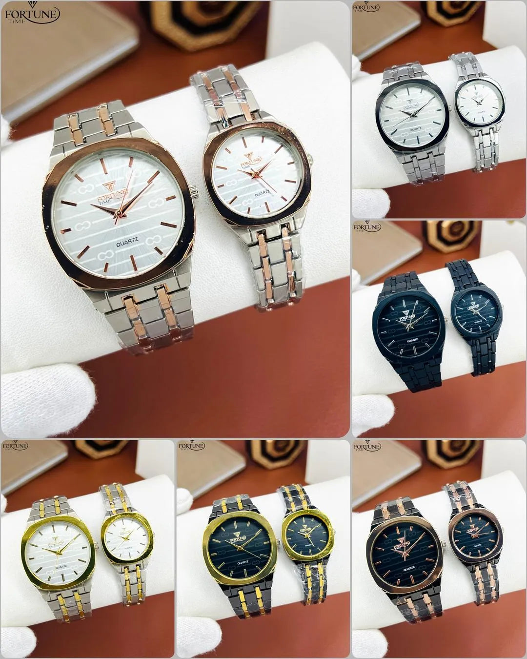 Unisex Best For Couples Watch 2 Pc