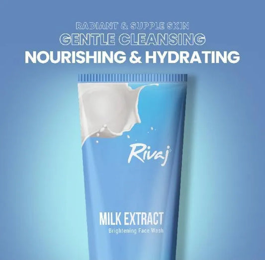 Rivaj Milk Extract Brightening Face Wash 100Ml