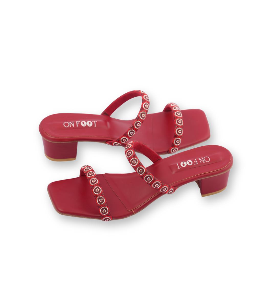 Women's Rexine Fancy Block Heels
